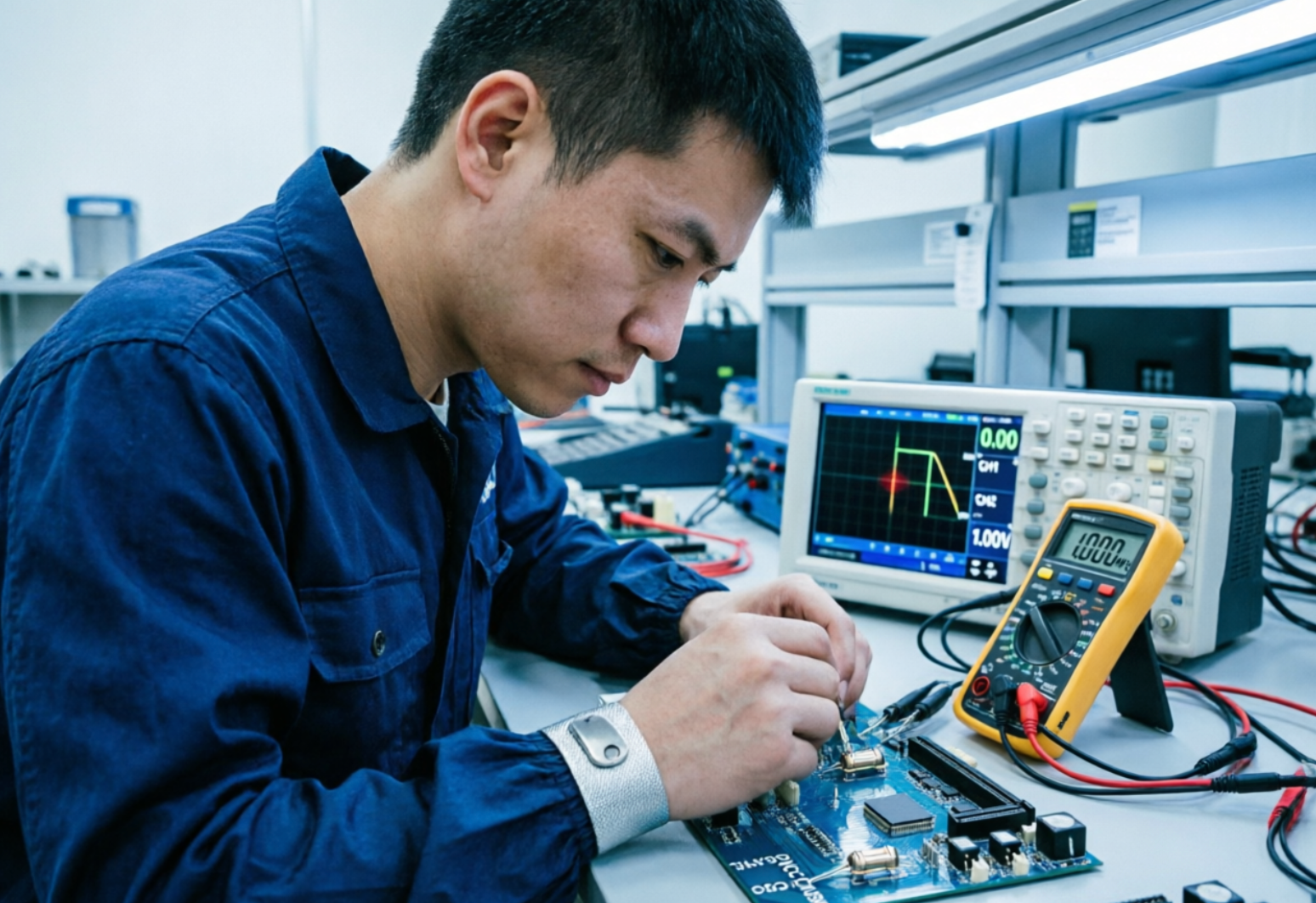 晶振测试实战指南：万用表与示波器排查硬件故障的4个高效技巧