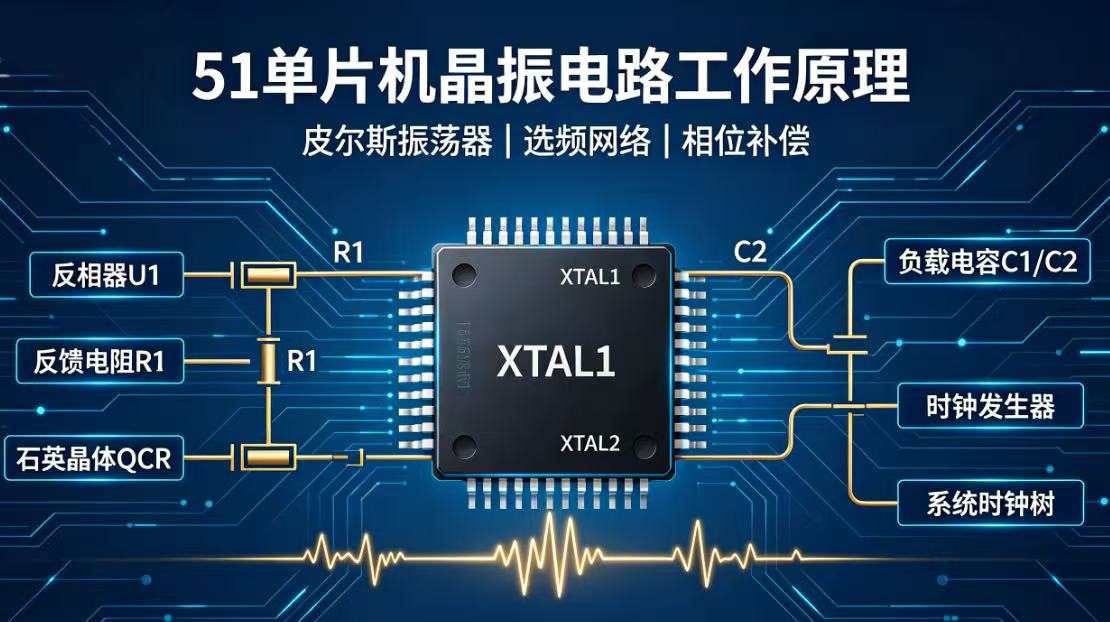 51单片机晶振电路原理详解：皮尔斯振荡器工作方式