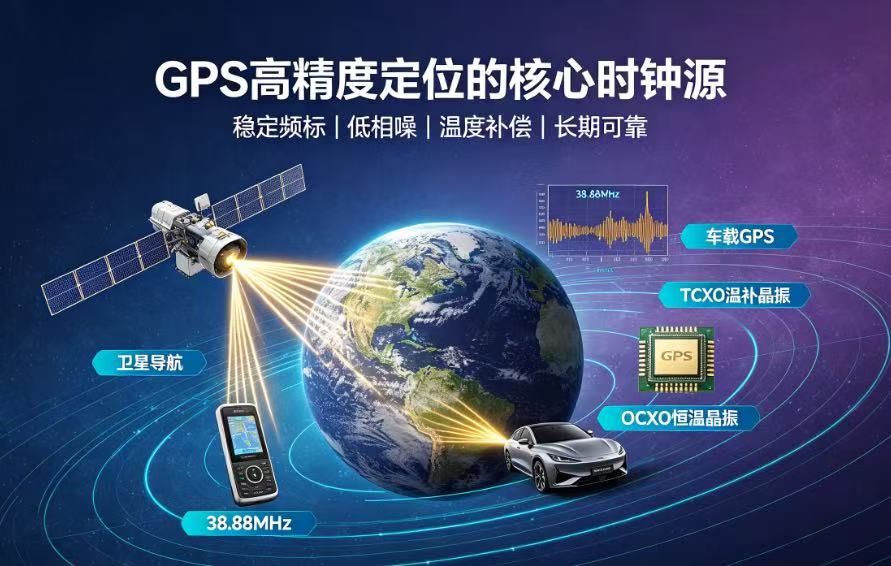 GPS导航仪晶振选型：石英晶体振荡器如何决定定位精度