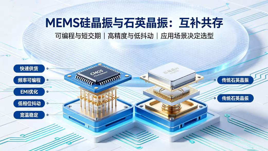 MEMS硅晶振的优势与替代趋势：交货周期、EMI解决与可编程特性
