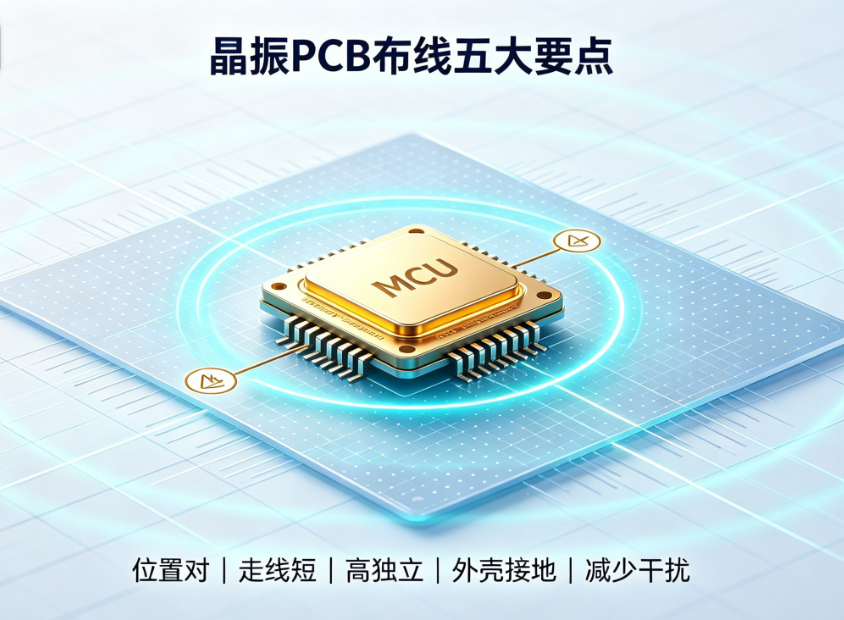 晶振电路PCB布线指南：5大要点与不起振排查方法