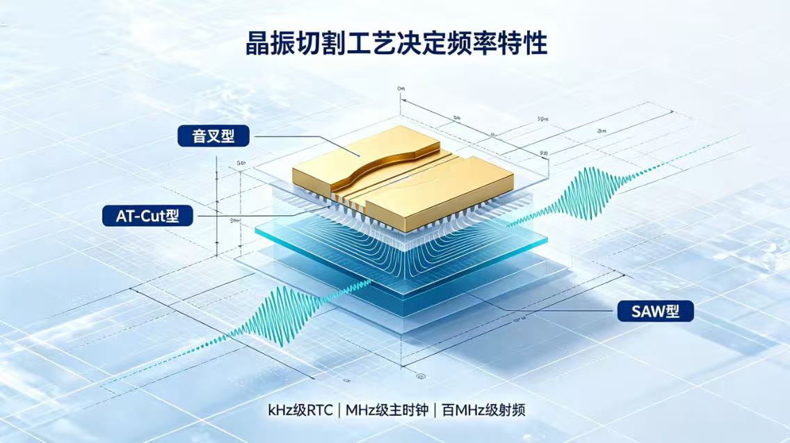 晶体单元与晶体振荡器区别详解：切割工艺、SAW技术及常用规格参数