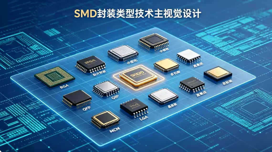 SMD表面贴装封装详解：BGA、QFP、DIP等30种封装类型全解析